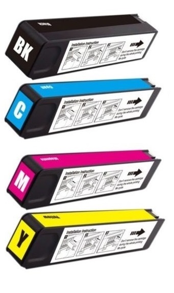 Compatible HP 981X a Set of 4 Ink Cartridges High Capacity Black/Cyan/Magenta/Yellow